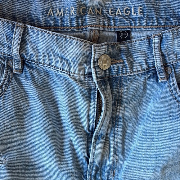 American Eagle Outfitters Classic Blue denim Jeans distressed 100% cotton - Picture 3 of 16